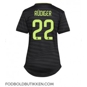 Real Madrid Antonio Rudiger #22 Tredjetrøje Dame 2022-23 Kortærmet